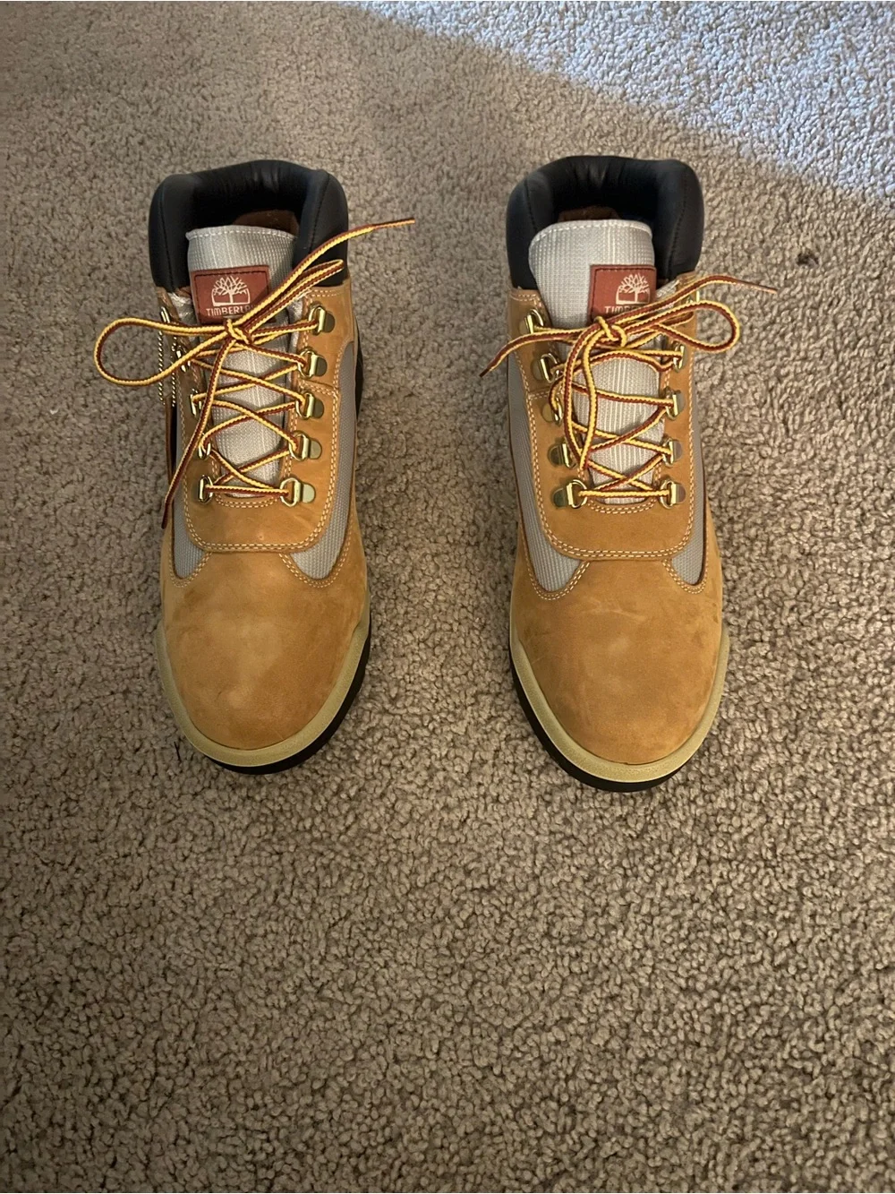 Timberland Wheat/Tan Nubuck Men's Lace-Up Work Boots